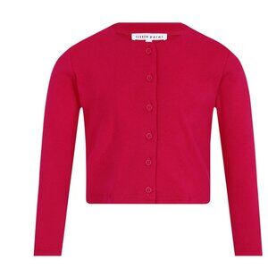 Parni Girls Classic Knit Cardigan -  FUSCHIA - Size 4 - BRAND NEW